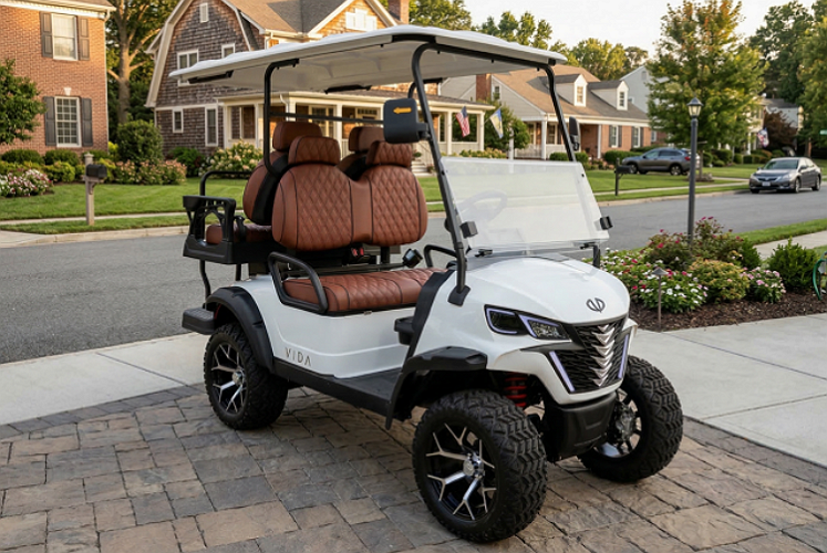 VIDA White/Brown Cart